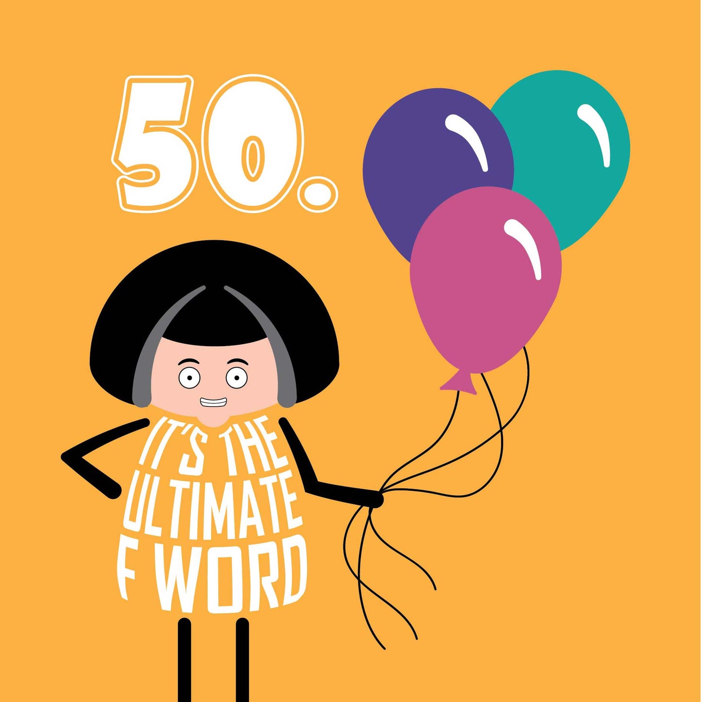 F-WORD 50TH BIRTHDAY CARD